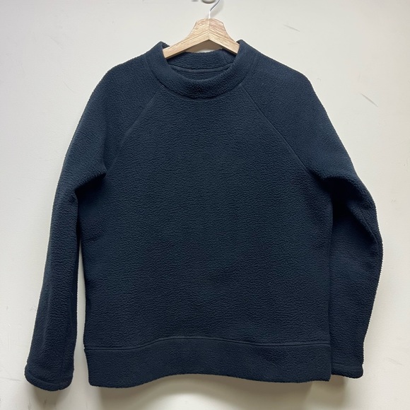 Aime Leon Dore Navy Crewneck Fleece Sweater - Picture 1 of 5